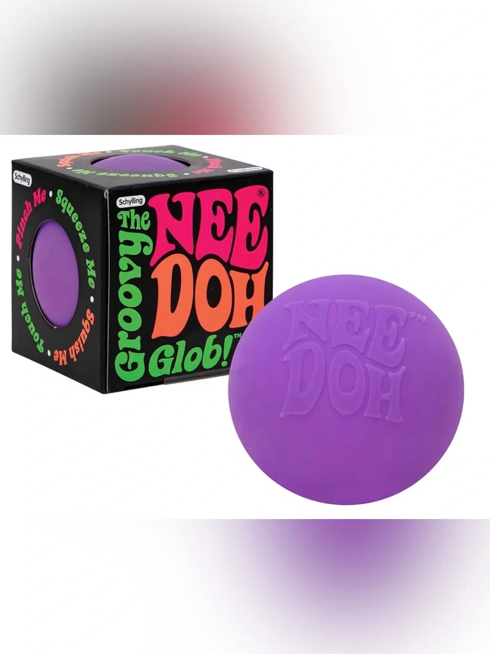 Schylling NeeDoh Original - The Groovy Glob - Sensory Fidget Toy - Purple - NWT